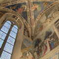 Painted ceilings, The Flags of Arezzo, Tuscany, Italy - 28th August 2022