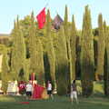 The Flags of Arezzo, Tuscany, Italy - 28th August 2022, There's some flag-hurling practice