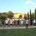 A line of musicians, The Flags of Arezzo, Tuscany, Italy - 28th August 2022