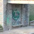 Graffiti under a bridge, The Flags of Arezzo, Tuscany, Italy - 28th August 2022