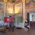 Castiglio Del Lago and Santuario della Verna, Umbria and Tuscany, Italy - 1st September 2022, Isobel in another painted room