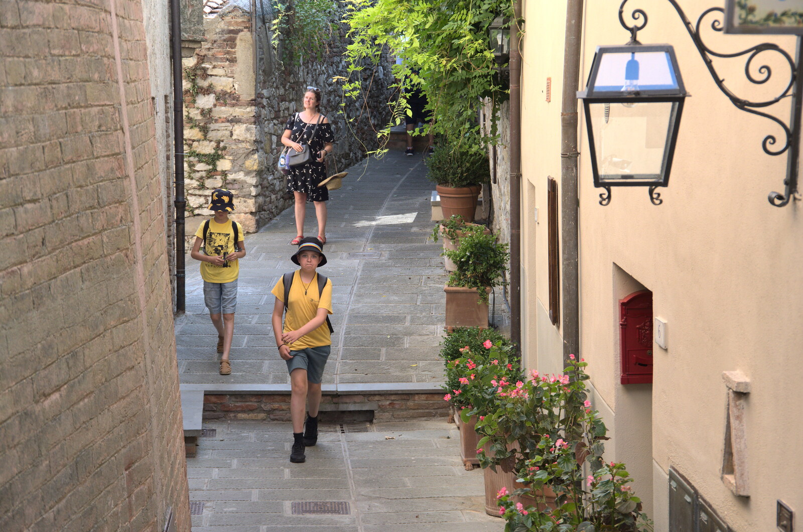 Castiglio Del Lago and Santuario della Verna, Umbria and Tuscany, Italy - 1st September 2022: Harry, Isobel and Fred roam around