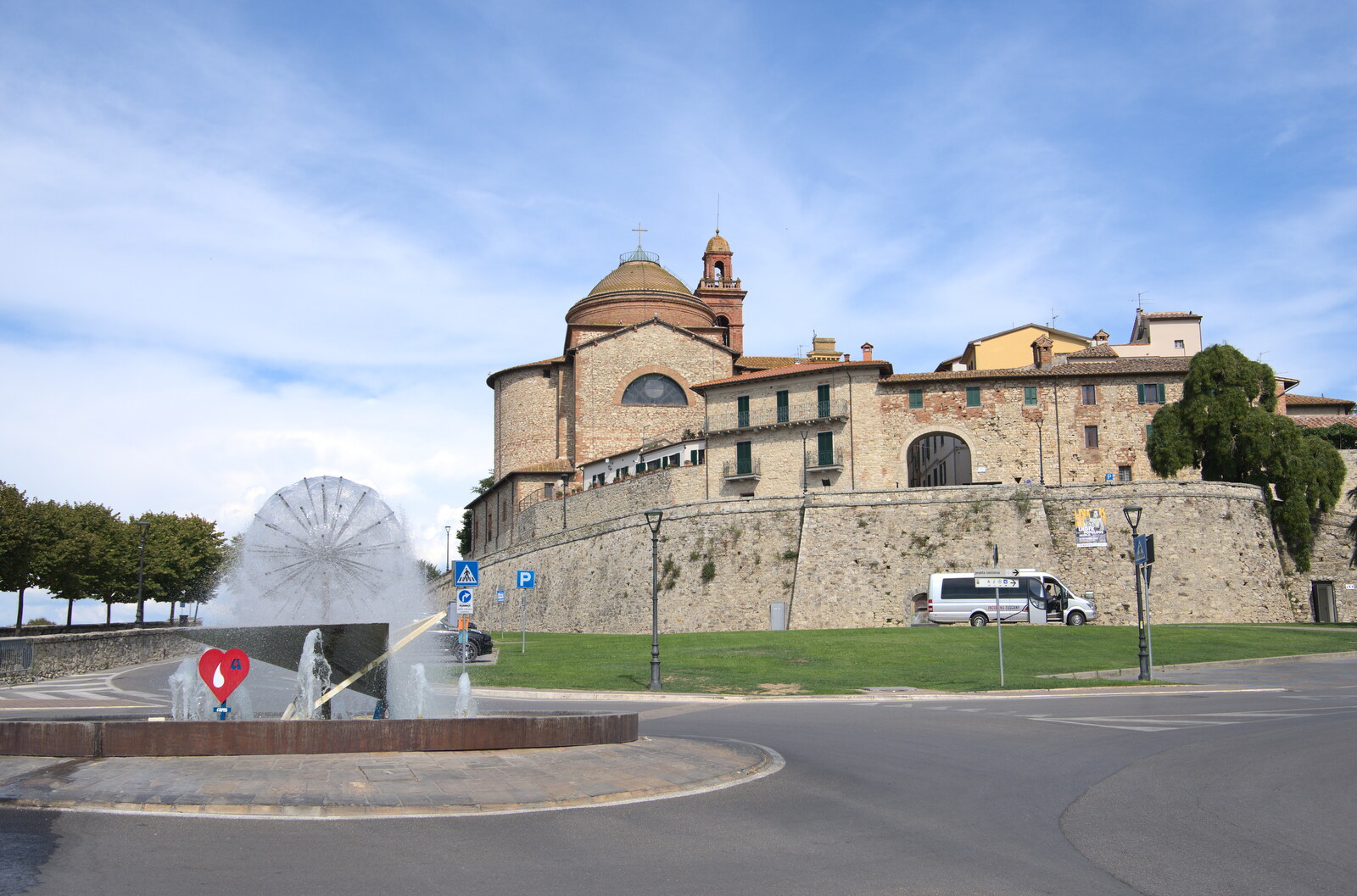 Castiglio Del Lago and Santuario della Verna, Umbria and Tuscany, Italy - 1st September 2022: The church of Santa Maria Maddalena