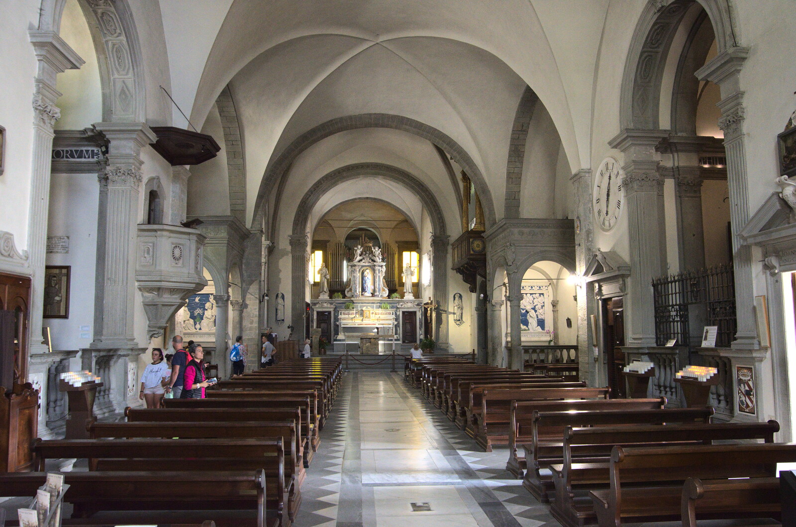 Castiglio Del Lago and Santuario della Verna, Umbria and Tuscany, Italy - 1st September 2022: Inside one of the churches of La Verna