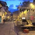 A stage is set up on Via Colcitrone, A Day by the Pool and a Festival Rehearsal, Arezzo, Italy - 3rd September 2022