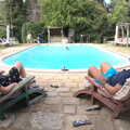 Isobel and Stefano hang out by the pool, A Day by the Pool and a Festival Rehearsal, Arezzo, Italy - 3rd September 2022