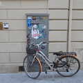 A Day by the Pool and a Festival Rehearsal, Arezzo, Italy - 3rd September 2022, Graffiti on a street cabinet