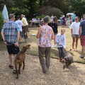 Italian Cars and a Royal Proclamation, Eye, Suffolk - 11th September 2022, Apple and Pippa turn up with the dog