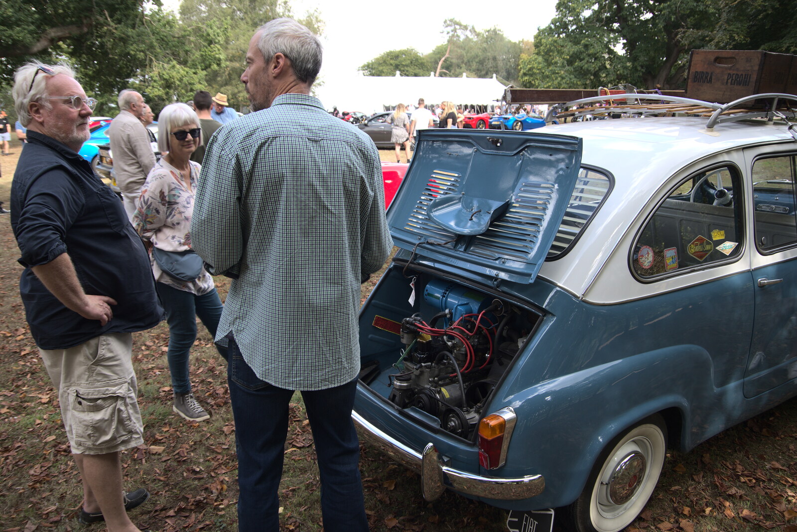 Italian Cars and a Royal Proclamation, Eye, Suffolk - 11th September 2022: The odd campervan has a tiny engine in the back