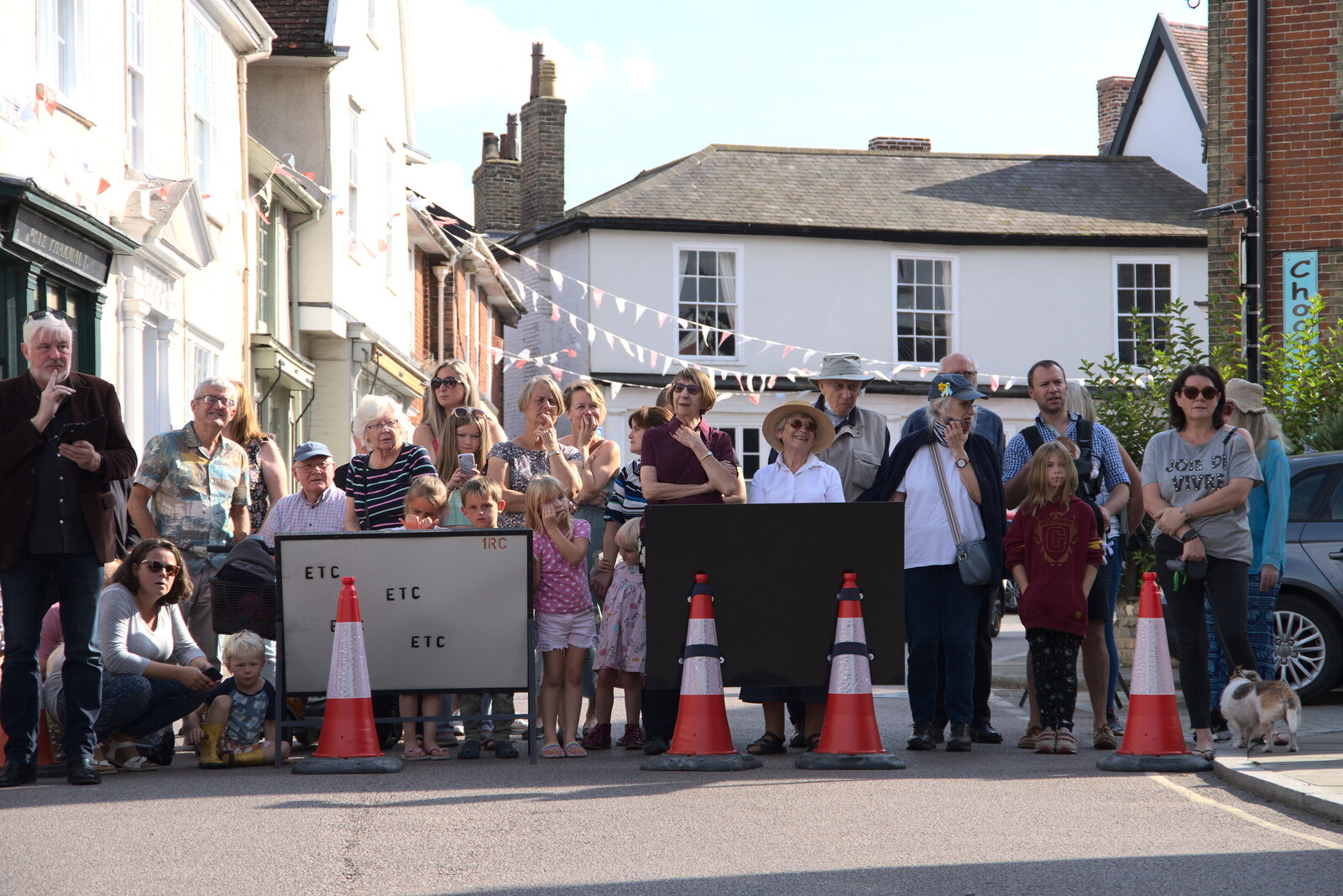 Italian Cars and a Royal Proclamation, Eye, Suffolk - 11th September 2022: The streets have been blocked off for the occasion