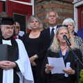 Italian Cars and a Royal Proclamation, Eye, Suffolk - 11th September 2022, The deputy mayor reads out a pre-amble speech
