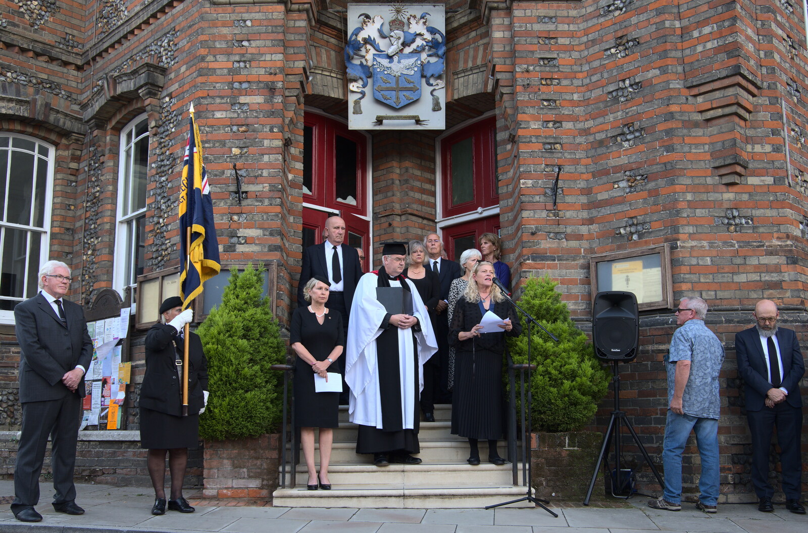 Italian Cars and a Royal Proclamation, Eye, Suffolk - 11th September 2022: The official proclamation is read out