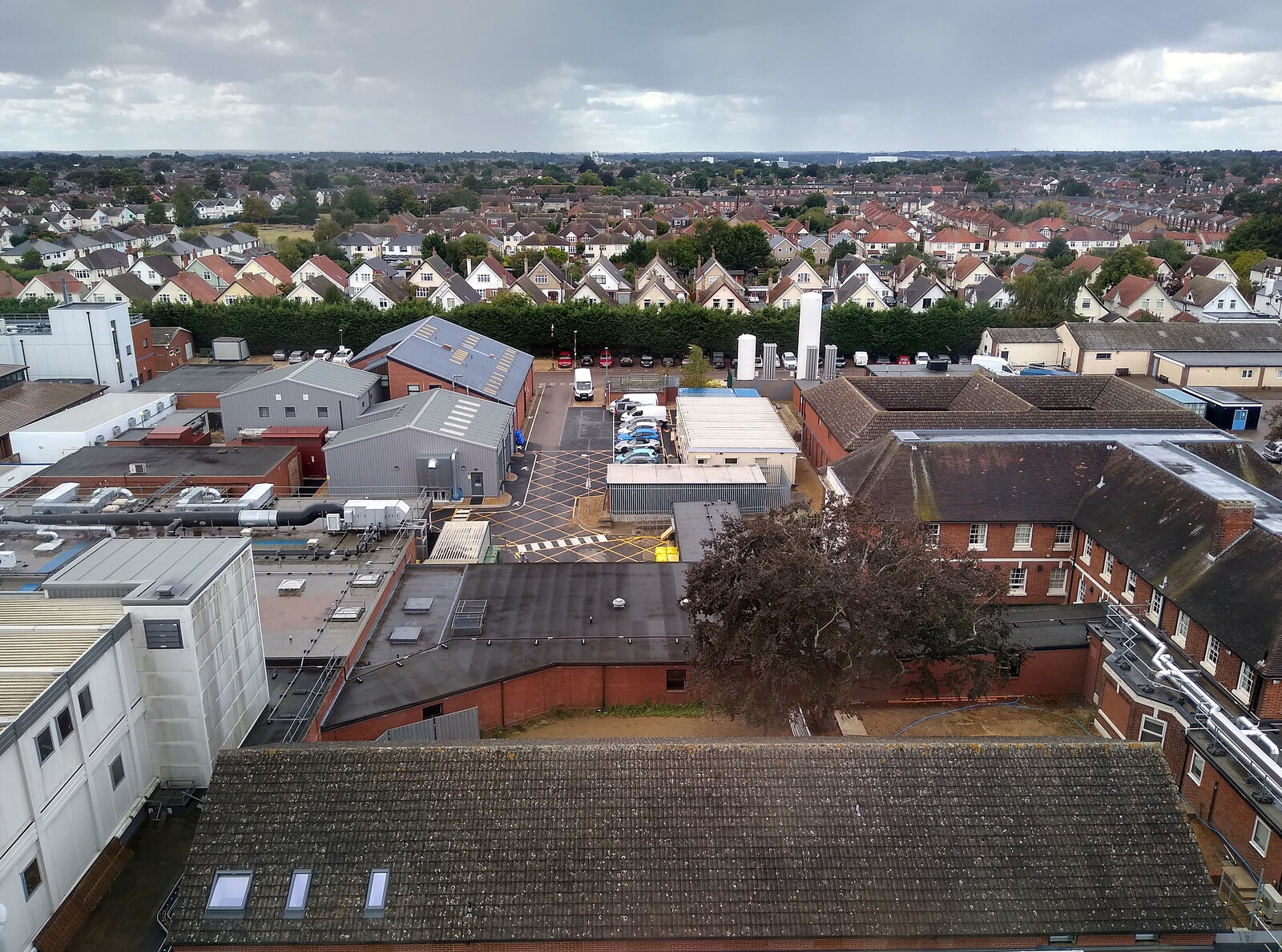 The view from Grandad's 7th-floor room from A Heritage Open Day, Eye, Suffolk - 18th September 2022