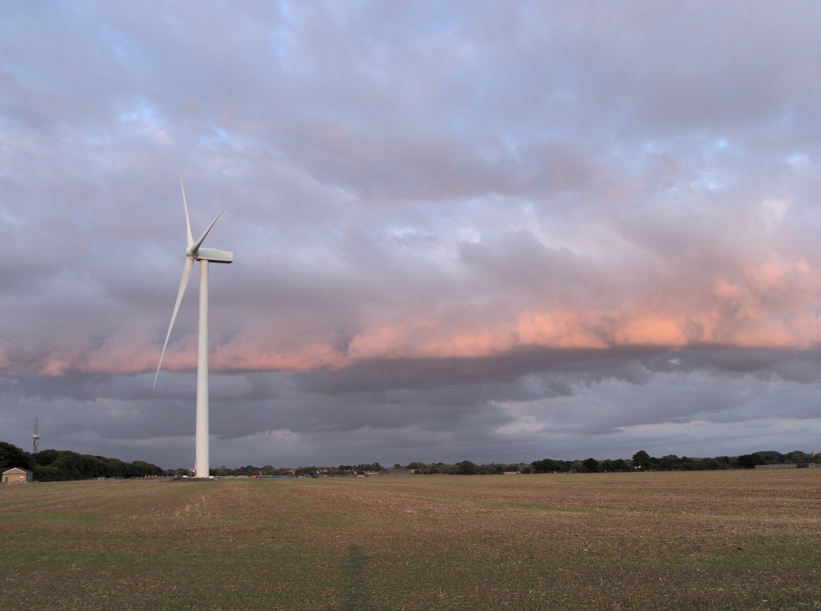 A Heritage Open Day, Eye, Suffolk - 18th September 2022: Interesting clouds behind a wind turbine
