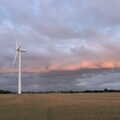 A Heritage Open Day, Eye, Suffolk - 18th September 2022, Interesting clouds behind a wind turbine