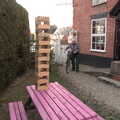 A Heritage Open Day, Eye, Suffolk - 18th September 2022, There's an oversized Jenga stack on a table
