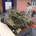 A Heritage Open Day, Eye, Suffolk - 18th September 2022, There's a little shopping trolley in a skip