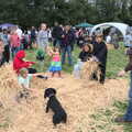 There's a massive pile of straw, Thrandeston History, and Scouts Duck Race, Eye, Suffolk - 24th September 2022