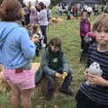 Harry's got a stuffed seal from somewhere, Thrandeston History, and Scouts Duck Race, Eye, Suffolk - 24th September 2022