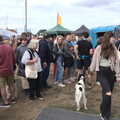 There are several queues for the food vans, The Aldeburgh Food Festival, Snape Maltings, Suffolk - 25th September 2022