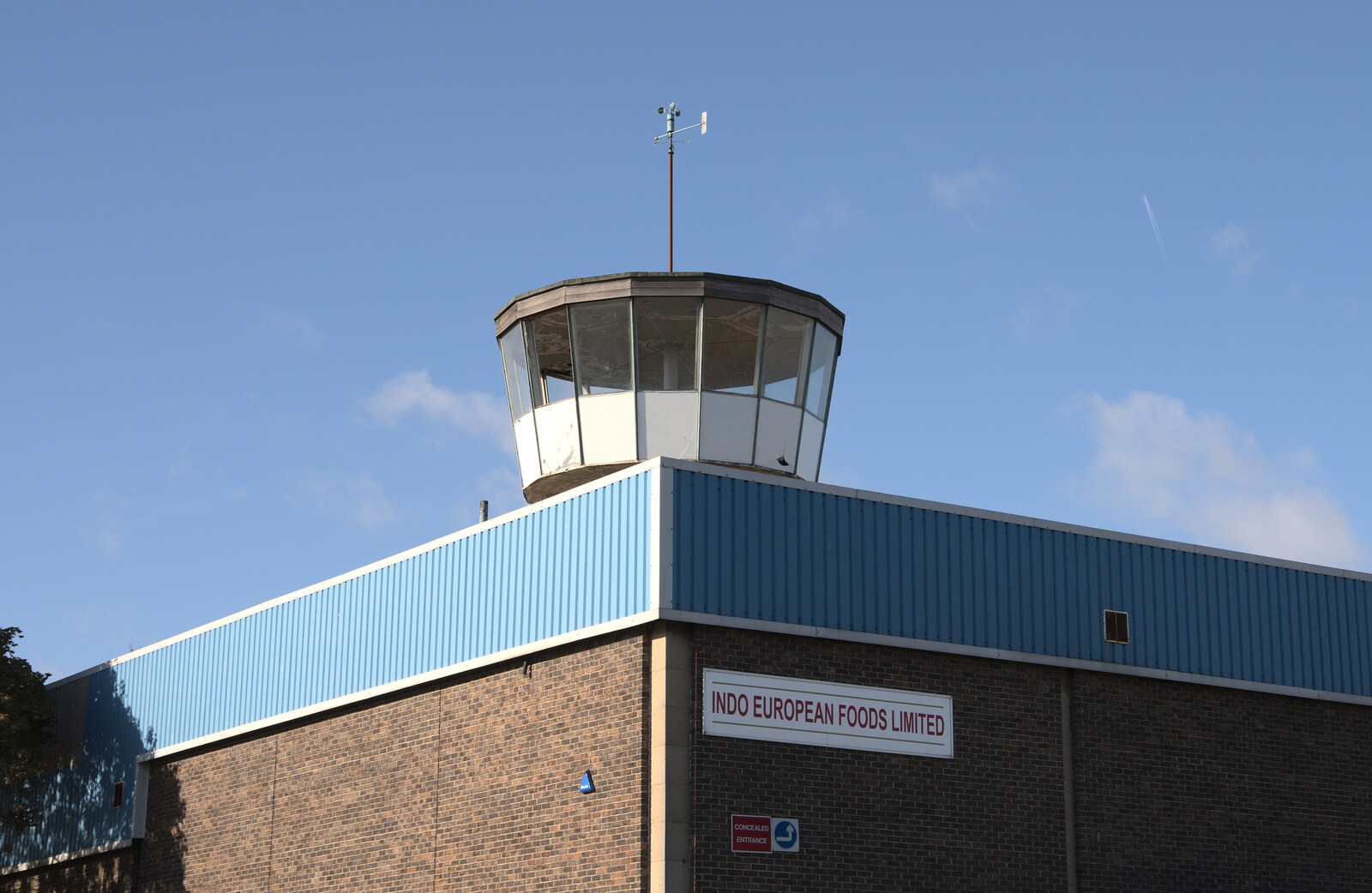 A Postcard from Felixstowe, Suffolk - 5th October 2022: There's a control tower on a factory