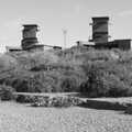 Brutalist concrete towers on Languard Fort, A Postcard from Felixstowe, Suffolk - 5th October 2022