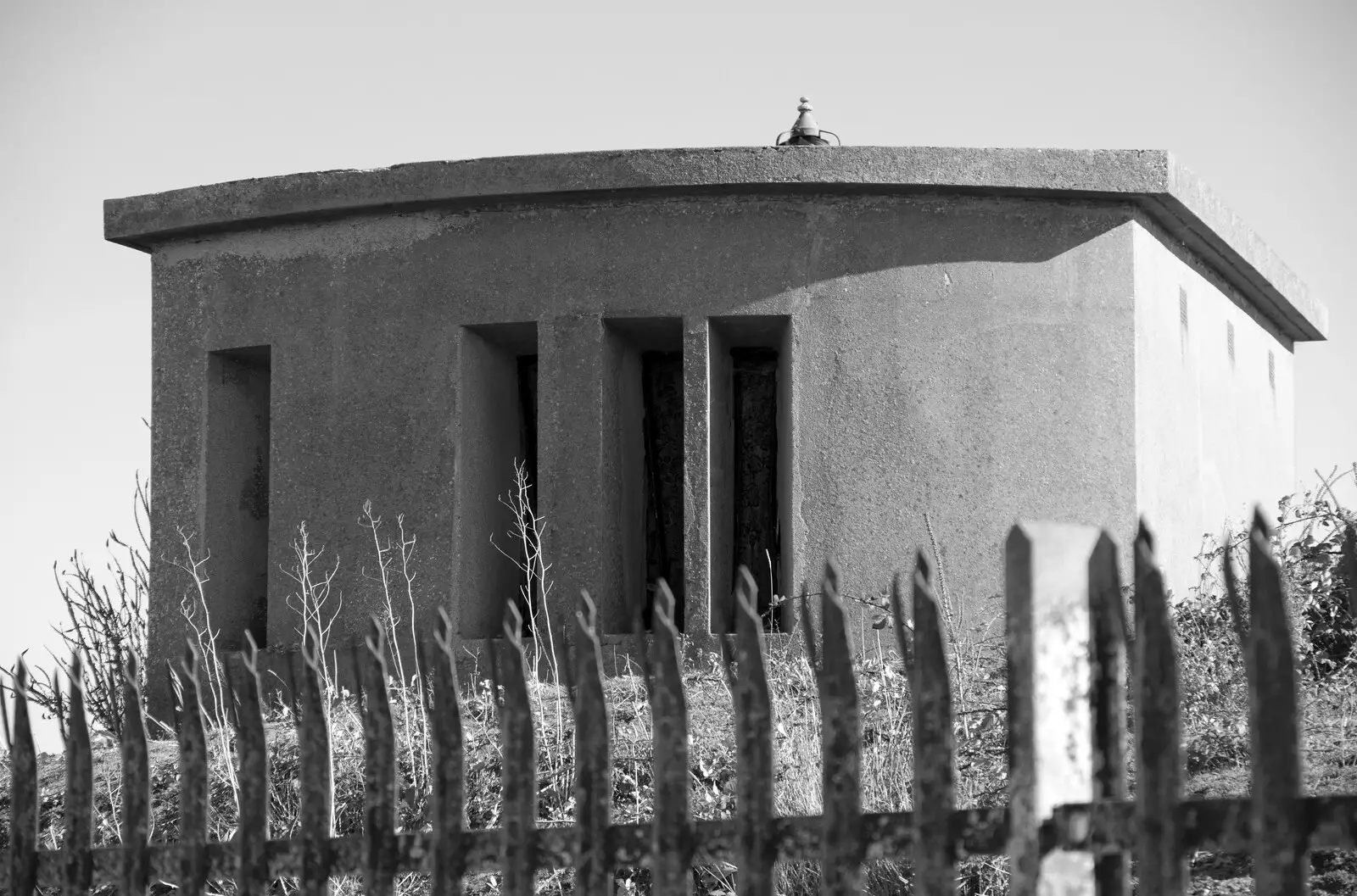 A concrete lookout hut, from A Postcard from Felixstowe, Suffolk - 5th October 2022