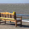 A bench with some flowers, A Postcard from Felixstowe, Suffolk - 5th October 2022