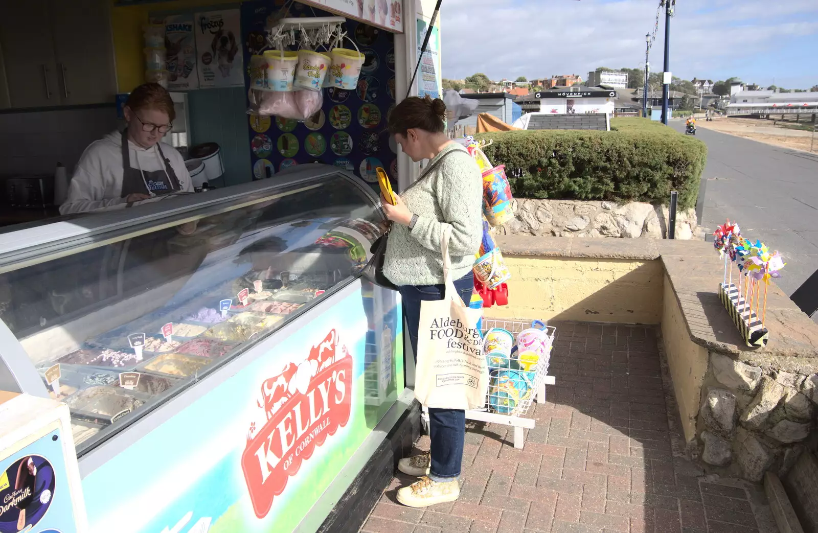 We get an ice cream, from A Postcard from Felixstowe, Suffolk - 5th October 2022