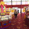 Isobel roams around in the amusement arcade, A Postcard from Felixstowe, Suffolk - 5th October 2022