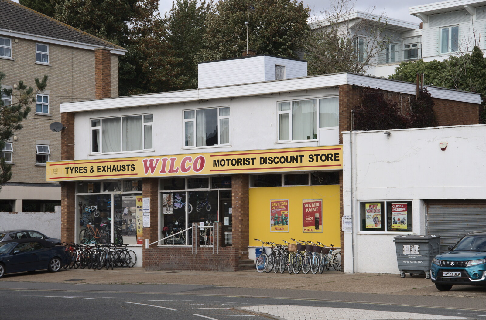 A Postcard from Felixstowe, Suffolk - 5th October 2022: A 1970s classic Wilco motorist discount store