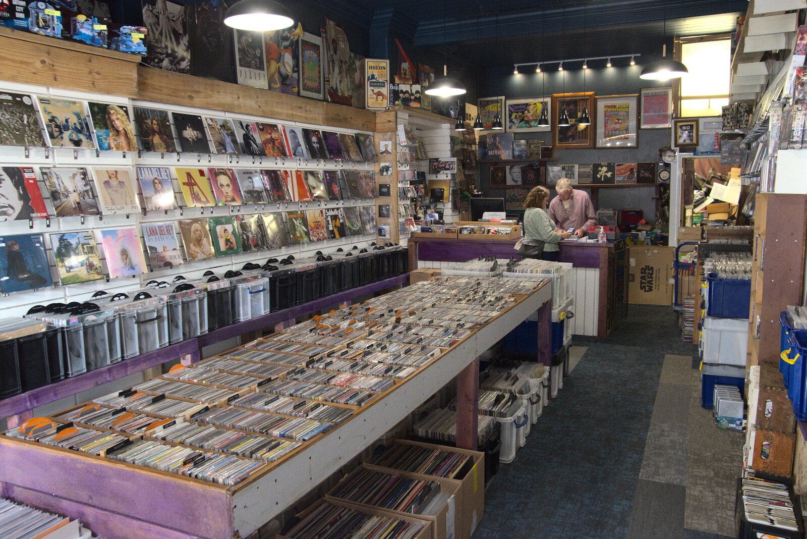 A Postcard from Felixstowe, Suffolk - 5th October 2022: Onion Records: a cool vinyl and CD shop