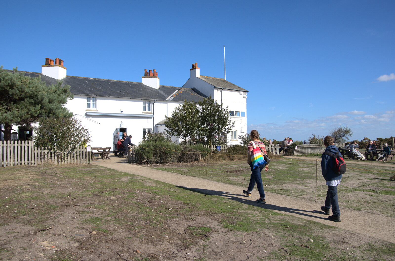 Harry's Scout Hike, Walberswick and Dunwich, Suffolk - 9th October 2022: We're at the Coastguard café at Dunwich Heath