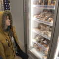 Harry wistfully looks at pork pies in a fridge, St. Edmundsbury Cathedral, Bury St. Edmunds, Suffolk - 14th October 2022