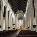 The nave of St. Edmundsbury cathedral, St. Edmundsbury Cathedral, Bury St. Edmunds, Suffolk - 14th October 2022