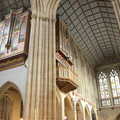 A student plays Toccata and Fugue on the organ, St. Edmundsbury Cathedral, Bury St. Edmunds, Suffolk - 14th October 2022