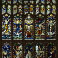 A stained glass window in the nave, St. Edmundsbury Cathedral, Bury St. Edmunds, Suffolk - 14th October 2022