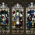 A detail of stained glass, St. Edmundsbury Cathedral, Bury St. Edmunds, Suffolk - 14th October 2022