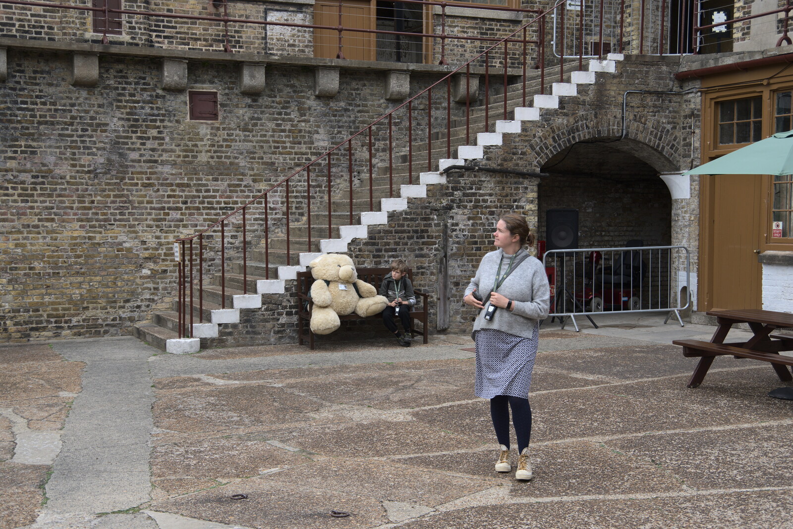 Isobel roams around from A Trip to Landguard Fort, Felixstowe, Suffolk - 16th October 2022