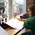 Isobel scopes out the menu in Wagamama, Bury , A Few Hours at Alton Water, Stutton, Suffolk - 22nd October 2022