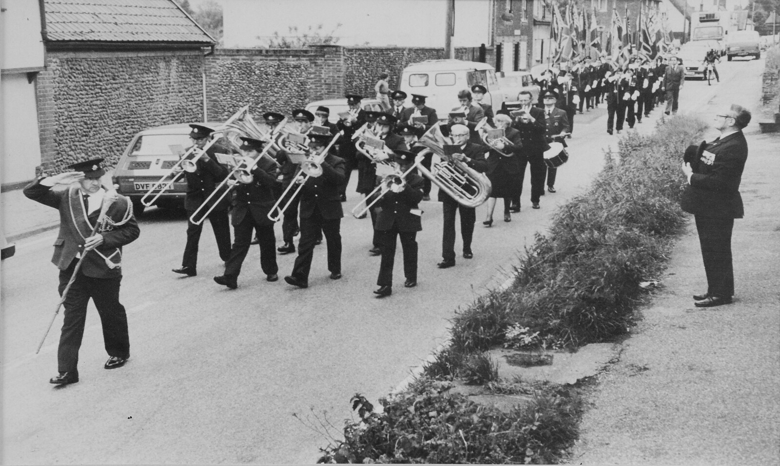 A photo of the Gislingham Silver Band in the 80s from A Few Hours at Alton Water, Stutton, Suffolk - 22nd October 2022