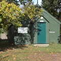 The band hut, surrounded by autumn trees, A Few Hours at Alton Water, Stutton, Suffolk - 22nd October 2022