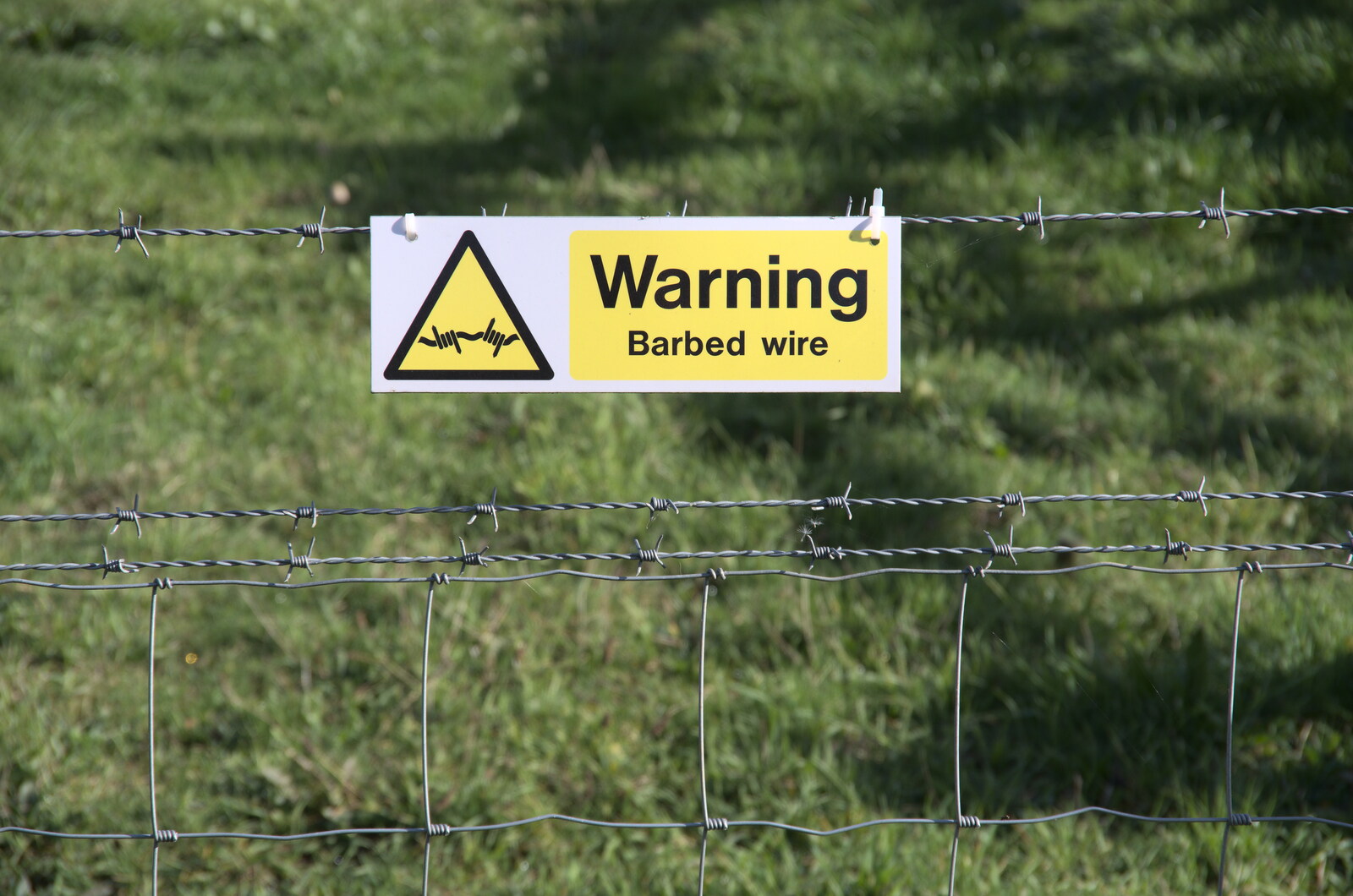 Barbed wire warning, in case you couldn't tell from A Few Hours at Alton Water, Stutton, Suffolk - 22nd October 2022
