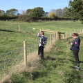 Harry looks at the hairy cows, A Few Hours at Alton Water, Stutton, Suffolk - 22nd October 2022
