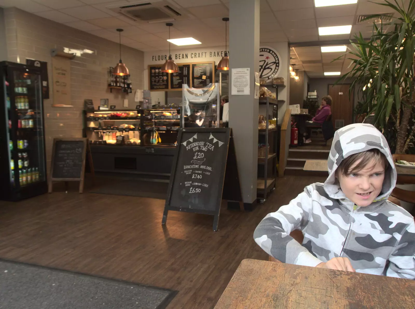 Harry's in Flour and Bean Café, Diss, from An Afternoon in Beccles, Suffolk - 26th October 2022