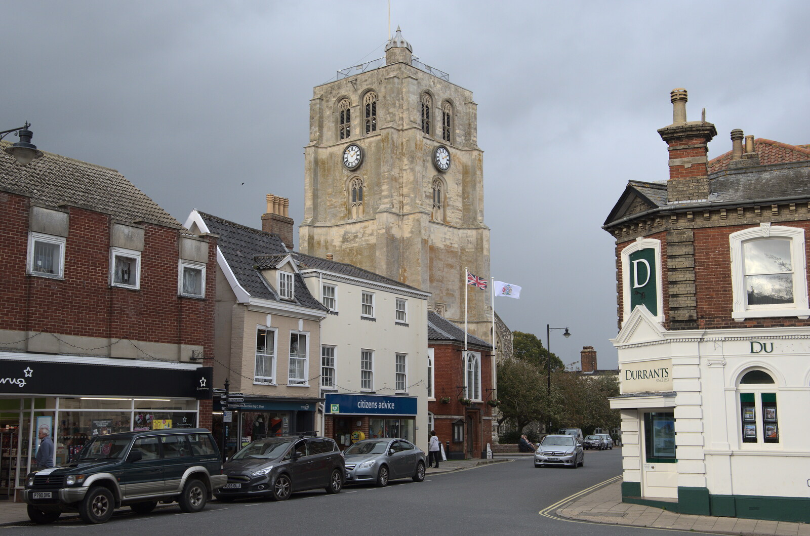 An Afternoon in Beccles, Suffolk - 26th October 2022: Beccle's church tower