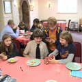 Oak shows off something on his phone, Grandad's Memorial Do, The Village Hall, Brome, Suffolk - 28th October 2022