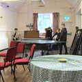 The ping-pong table is set up, Grandad's Memorial Do, The Village Hall, Brome, Suffolk - 28th October 2022