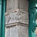 There's a 15th century carving on a timber, Pizza and Pasta in Bury St. Edmunds, Suffolk - 30th October 2022