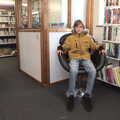 Harry takes a seat in the charity shop library, Pizza and Pasta in Bury St. Edmunds, Suffolk - 30th October 2022